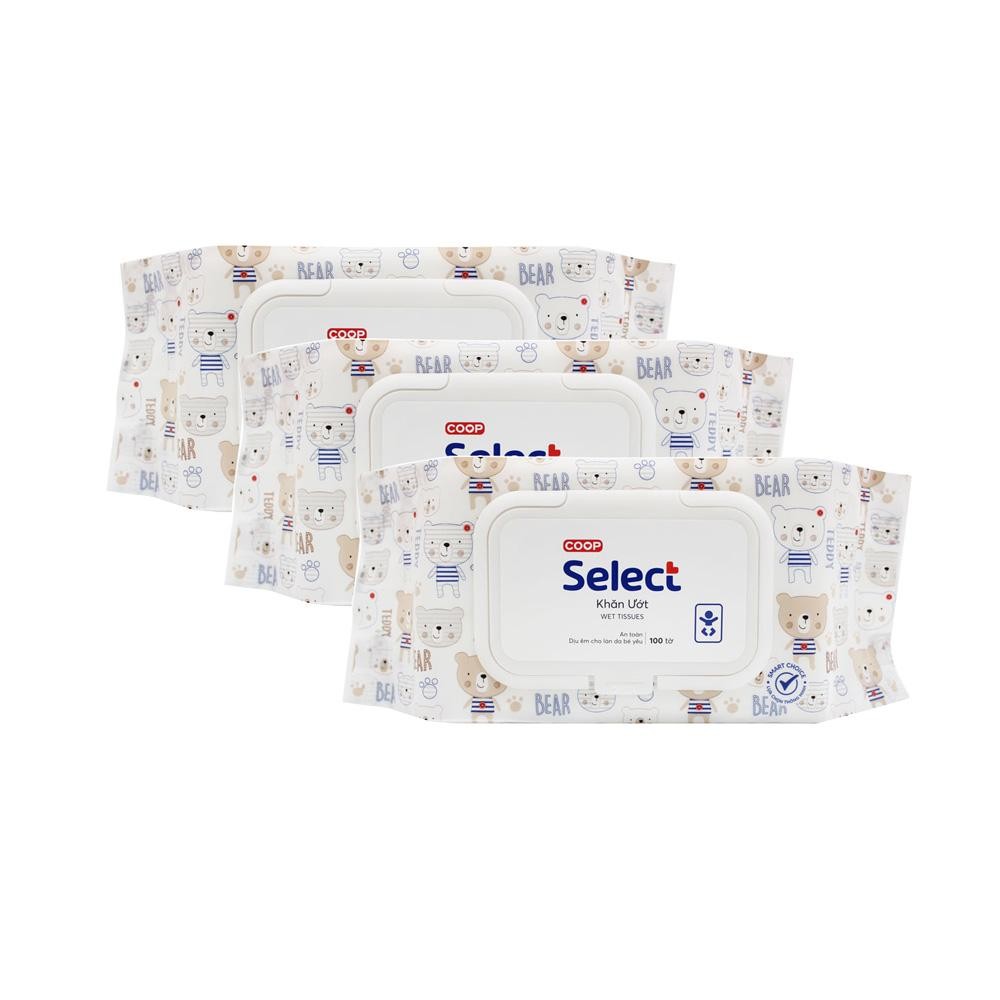 Combo 3 khăn ướt baby DPT 100 miếng – KM