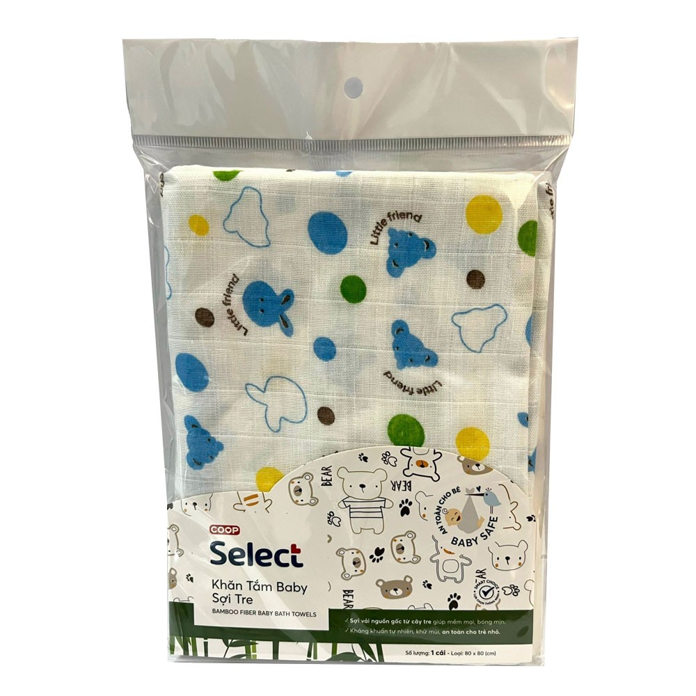 Khăn tắm baby sữa tre 80×80