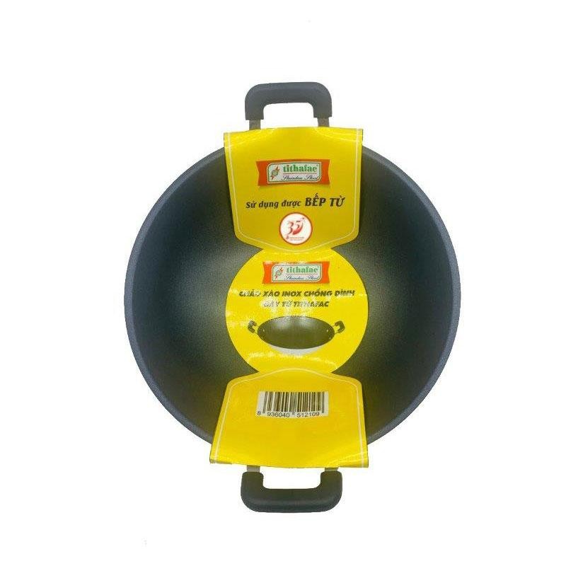 Chảo xào inox không dính bếp từ Tithafac 36cm